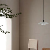 Minimalist Double-Layer White Dining Room Pendant Light Image - 5