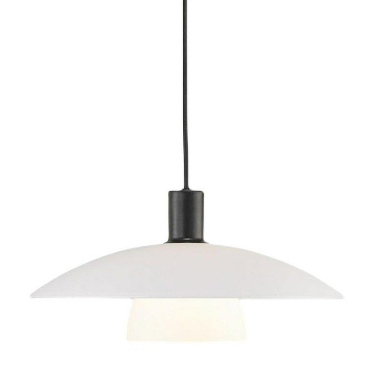 Minimalist Double-Layer White Dining Room Pendant Light Image - 7