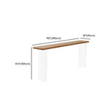 Minimalist Double Pedestal Pine Fixed Bar Table Set Image - 16