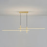 Minimalist Dual Bar LED Linear Island Pendant Light Image - 5