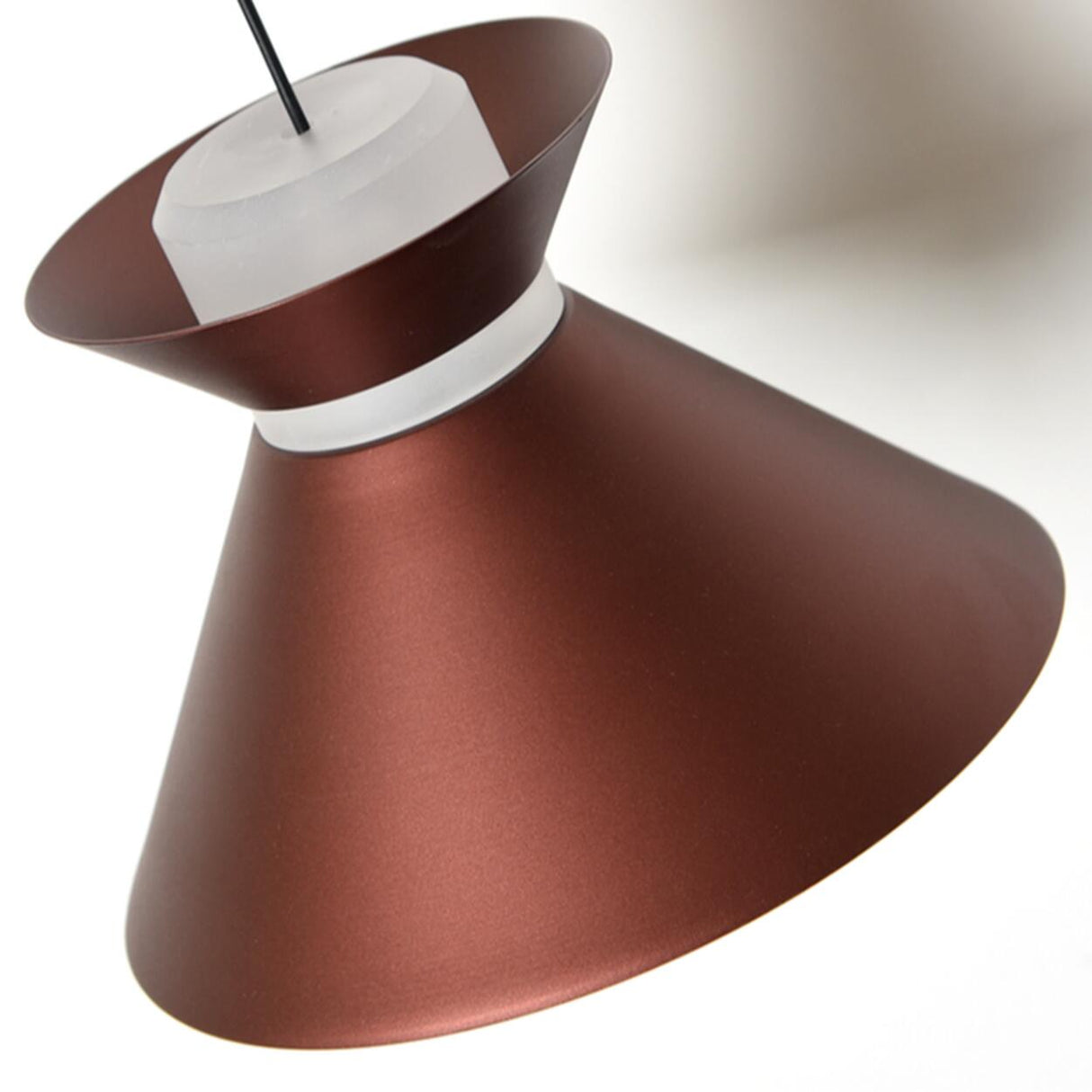 Minimalist Dual Light Metal Conical Cone LED Pendant Light Image - 15