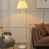 Minimalist Fabric Barrel Shade Metal Floor Lamp Image - 3