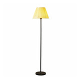 Minimalist Fabric Barrel Shade Metal Floor Lamp Image - 5