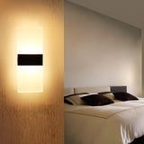 Minimalist Frosted Glass Rectangular Wall Sconce Image - 2