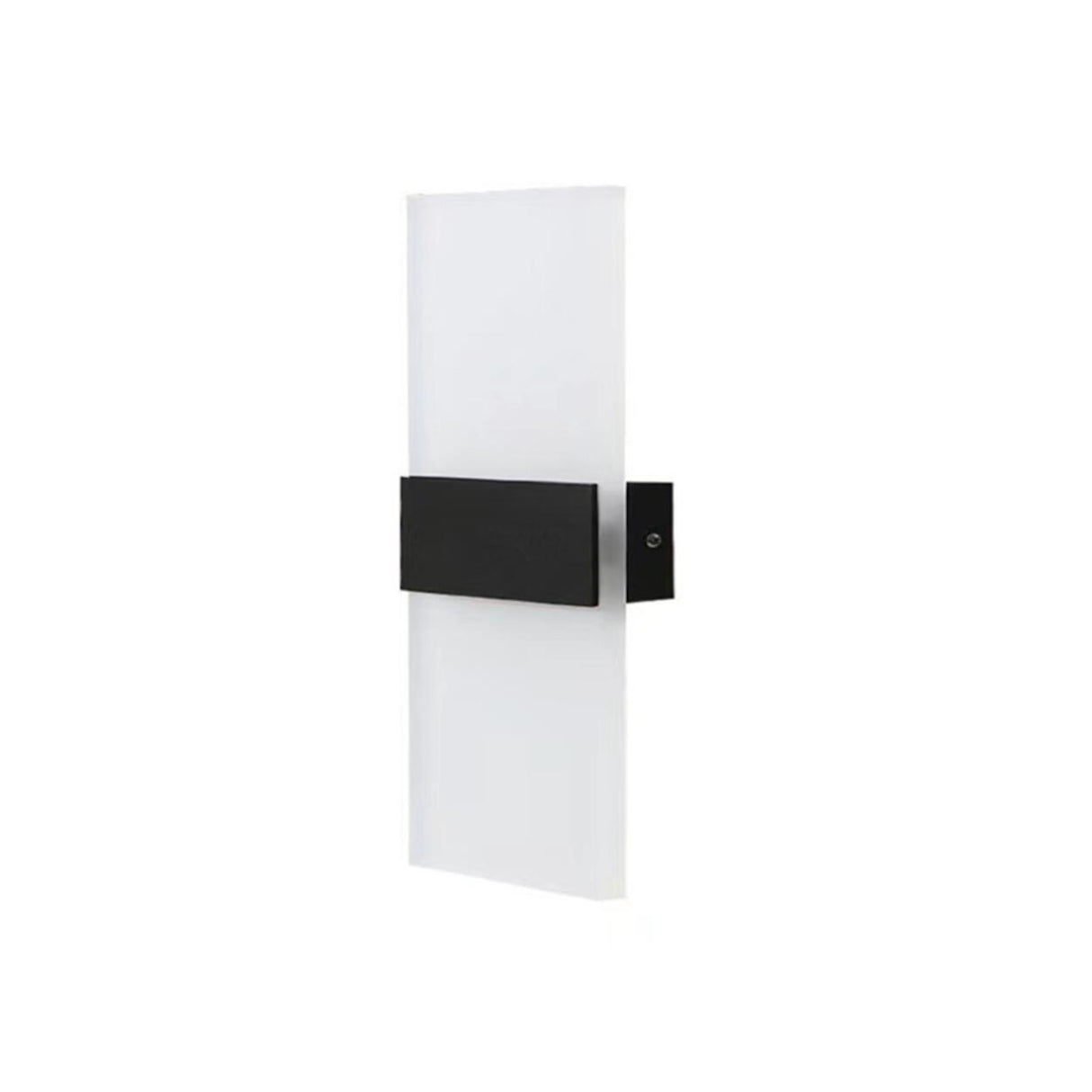 Minimalist Frosted Glass Rectangular Wall Sconce Image - 5