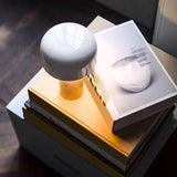 Minimalist Geometric Black LED Bedside Table Lamp Image - 6