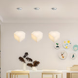 Minimalist Geometric Frosted Glass Dining Room Pendant Light Image - 1