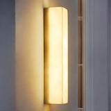 Minimalist Geometric Resin Outdoor Wall Light Fixture Image - 1