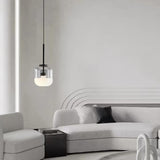 Minimalist Glass Jar Pendant Light LED Third Gear Dimming Image - 3