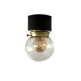 Minimalist Globe Single Bulb Flush Mount Ceiling Light Image - 5