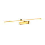 Minimalist Gold Aluminum Linear LED Vanity Light  Image - 5