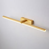 Minimalist Gold Aluminum Linear LED Vanity Light  Image - 6