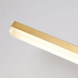 Minimalist Gold Aluminum Linear LED Vanity Light  Image - 7