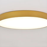 Minimalist Gold Circular Flush Mount Ceiling Light Image - 10