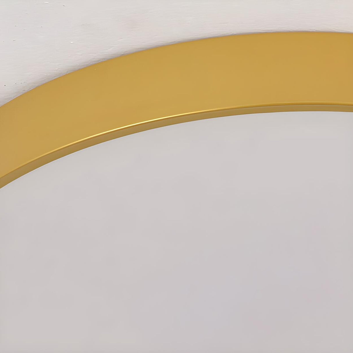 Minimalist Gold Circular Flush Mount Ceiling Light Image - 11