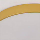 Minimalist Gold Circular Flush Mount Ceiling Light Image - 11