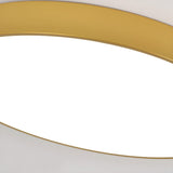 Minimalist Gold Circular Flush Mount Ceiling Light Image - 12