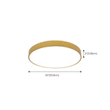 Minimalist Gold Circular Flush Mount Ceiling Light Image - 15