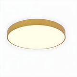 Minimalist Gold Circular Flush Mount Ceiling Light Image - 3