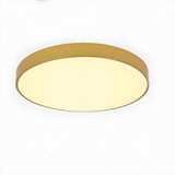 Minimalist Gold Circular Flush Mount Ceiling Light Image - 5