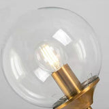 Minimalist Gold Frosted Glass Globe Metal Wall Lamp Image - 20