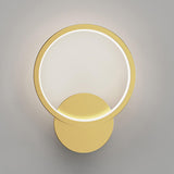 Minimalist Gold Geometric Metal Wall Light Fixture Image - 7