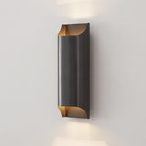 Minimalist Gold Geometric Up Down Wall Sconce Image - 10