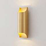 Minimalist Gold Geometric Up Down Wall Sconce Image - 12