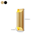 Minimalist Gold Geometric Up Down Wall Sconce Image - 17