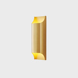 Minimalist Gold Geometric Up Down Wall Sconce Image - 5