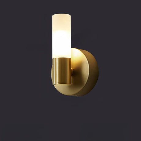 Minimalist Gold Linear Dual Light Wall Sconce Light Image - 2