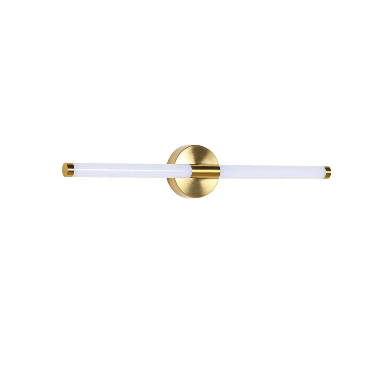 Minimalist Gold Linear LED Metal Vanity Light Fixture Image - 6