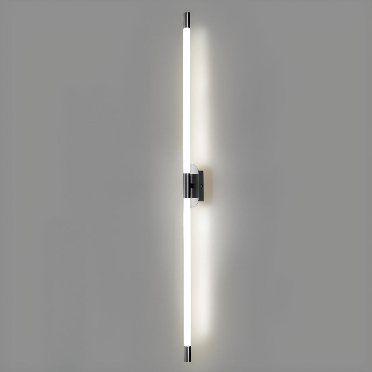 Minimalist Gold Linear LED Metal Wall Light Fixture Image - 17