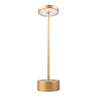 Minimalist Gold Round Geometric Metal Decor Table Lamp Image - 6