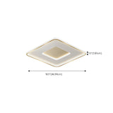 Minimalist Gold Round LED Flush Mount Ceiling Light Image - 17