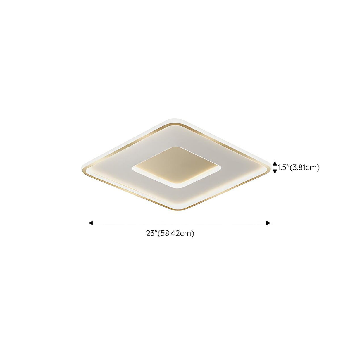 Minimalist Gold Round LED Flush Mount Ceiling Light Image - 19