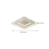 Minimalist Gold Round LED Flush Mount Ceiling Light Image - 19