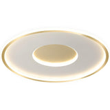 Minimalist Gold Round LED Flush Mount Ceiling Light Image - 9