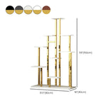 Minimalist Gold Solid Wood Multi-Tier Floor Plant Stand #size