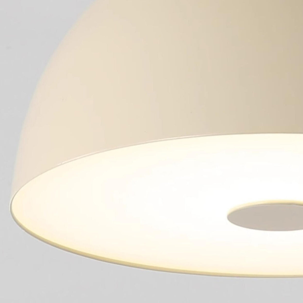 Minimalist Green Dome Semi-Flush Mount Ceiling Light Image - 13