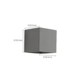 Minimalist Grey Cube Concrete Bi-pin Small Wall Light Image - 10