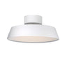 Minimalist Grey Drum Semi-Flush Mount Ceiling Light Image - 6