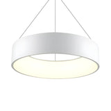 Minimalist Grey Metal Squared LED Pendant Light Image - 8