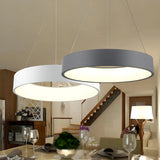 Minimalist Grey Metal Squared LED Pendant Light Image - 9