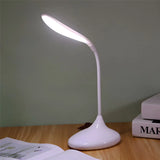 Minimalist Leaf-Shaped Adjustable LED Reading Desk Lamp Image - 7