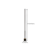 Minimalist LED Black Cylinder Metal Floor Lamp #size