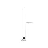 Minimalist LED Black Cylinder Metal Floor Lamp Image - 13