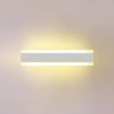 Minimalist LED Black Linear Metal Wall Light Sconce Image - 10