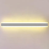 Minimalist LED Black Linear Metal Wall Light Sconce Image - 11