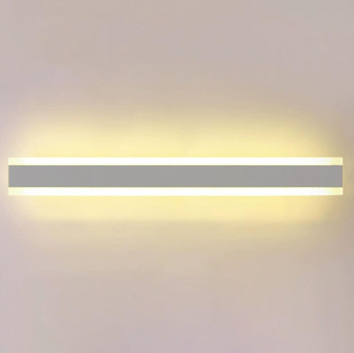 Minimalist LED Black Linear Metal Wall Light Sconce Image - 13